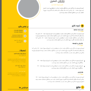 دانلود رزومه گرافیکی